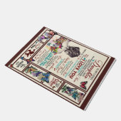 愛パーソナライズされたしい娘への手紙 ドアマット (アングル)