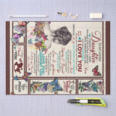 愛パーソナライズされたしい娘への手紙 薄葉紙 (クラフト)