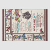 愛パーソナライズされたしい娘への手紙 薄葉紙 (正面)