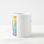 愛パーソナライズされたしてるよ | Couple Holding Hands コーヒーマグカップ (中央)