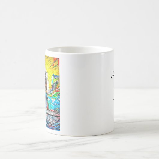 愛パーソナライズされたしてるよ | Couple Holding Hands コーヒーマグカップ (中央)