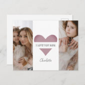 『愛パーソナライズされたしてるママ』カード ポストカード (正面/裏面)