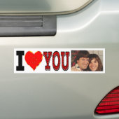 愛パーソナライズされたしてる バンパーステッカー (車上)