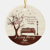 愛パーソナライズされたする人/姉妹 セラミックオーナメント (正面)