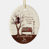 愛パーソナライズされたする人/息子 セラミックオーナメント (右)