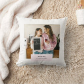 愛パーソナライズされたする母さんピンク クッション (ブランケット)