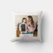 愛パーソナライズされたする母さんピンク クッション (正面)