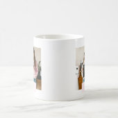 愛パーソナライズされたする母さんピンク コーヒーマグカップ (中央)