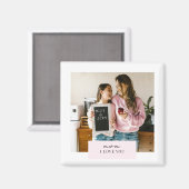 愛パーソナライズされたする母の写真 マグネット (正面/裏面)