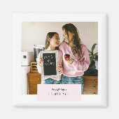 愛パーソナライズされたする母の写真 マグネット (正面)