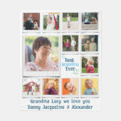 愛パーソナライズされたする祖母の写真 フリースブランケット (正面)