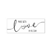 愛パーソナライズされたで作った脚本レタリング ラバースタンプ (インプリント)