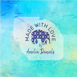 愛パーソナライズされたで作った象 セルフインキングスタンプ