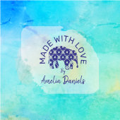 愛パーソナライズされたで作った象 セルフインキングスタンプ