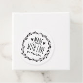 愛パーソナライズされたで作られた白黒 フェイバータグ (インサイチュ)