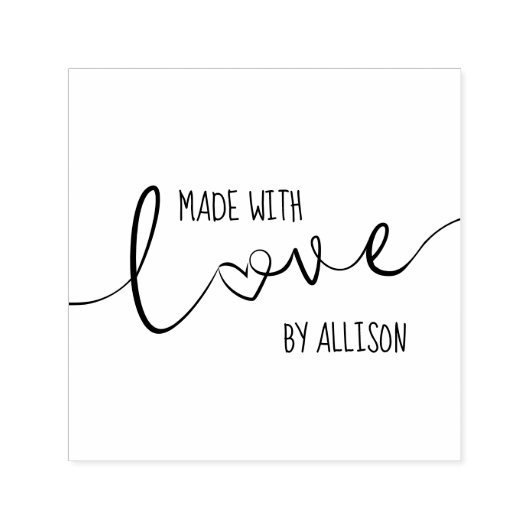 愛パーソナライズされたで作られた脚本レタリング💕 セルフインキングスタンプ (デザイン)