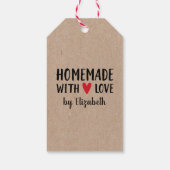 愛パーソナライズされたで手作りクラフト ギフトタグ (裏面)
