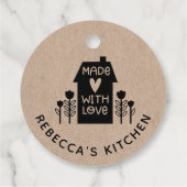 愛パーソナライズされたで手作りクラフト フェイバータグ (裏面)