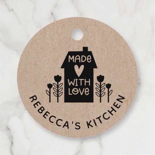 愛パーソナライズされたで手作りクラフト フェイバータグ (裏面)