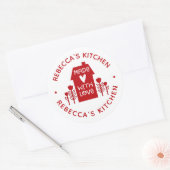 愛パーソナライズされたで手作り ラウンドシール (封筒)