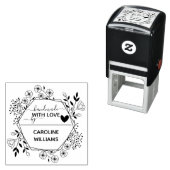 「愛パーソナライズされたで手作り」植物学 セルフインキングスタンプ (インサイチュ)