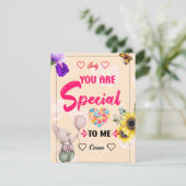 愛パーソナライズされたのためのメッセージ サンキューカード (スタンド正面)