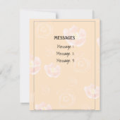 愛パーソナライズされたのためのメッセージ サンキューカード (裏面)