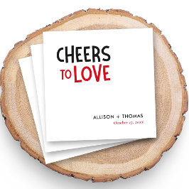 愛パーソナライズされたのカクテル結婚応援 スタンダードカクテルナプキン