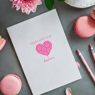 愛パーソナライズされたのハート – 愛で作られた セルフインキングスタンプ