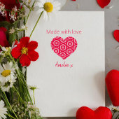 愛パーソナライズされたのハート – 愛で作られた セルフインキングスタンプ