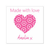 愛パーソナライズされたのハート – 愛で作られた セルフインキングスタンプ (デザイン)