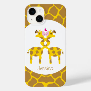 愛パーソナライズされたの中の甘いキリン Case-Mate iPhone 14ケース