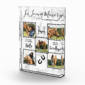 愛パーソナライズされたの思い出のペット馬記念碑 フォトブロック (右)