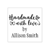 愛パーソナライズされたの木印で手作り ラバースタンプ (インプリント)