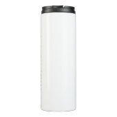 愛パーソナライズされたの水彩猫の花 タンブラー (裏面)