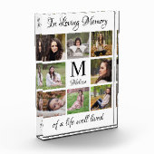 愛パーソナライズされたの記念碑  フォトブロック (左)