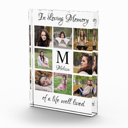 愛パーソナライズされたの記念碑  フォトブロック (右)