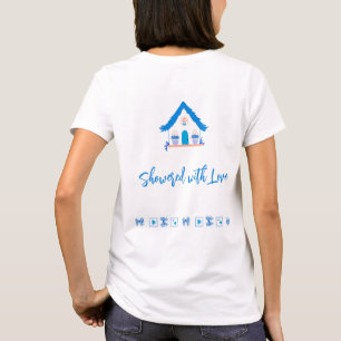 愛パーソナライズされたの赤ちゃんシャワーが浴びる Tシャツ