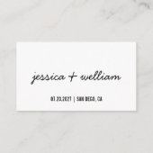 愛パーソナライズされたのQrコー結婚ドを取得 エンクロージャーカード (裏面)