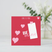 愛パーソナライズされたはあなた、私のハートバレンタイン シーズンカード (スタンド正面)