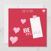 愛パーソナライズされたはあなた、私のハートバレンタイン シーズンカード (正面)