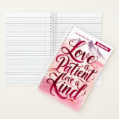 愛パーソナライズされたは忍耐強いキリスト教雑誌 ノートブック (内側)