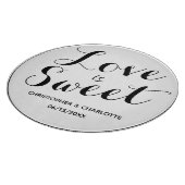 愛パーソナライズされたは甘い カッティングボード (角)