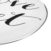 愛パーソナライズされたは甘い カッティングボード (角)