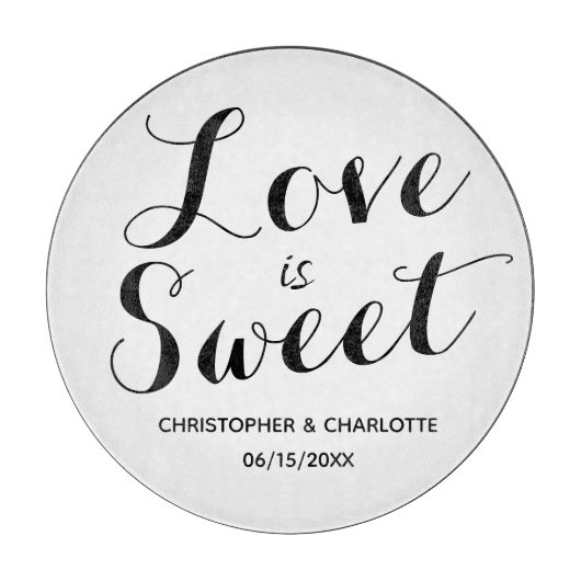 愛パーソナライズされたは甘い カッティングボード (正面)