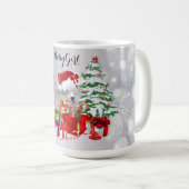 愛パーソナライズされたらしいベビーガールのヤギのシーンのマグカップ コーヒーマグカップ (正面右)