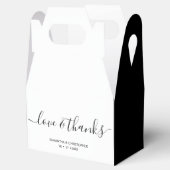 愛パーソナライズされたエレガントと感謝してい結婚の フェイバーボックス (オープン)