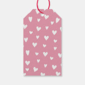 愛パーソナライズされたカラフル手紙バレンタインデー ギフトタグ (裏面)