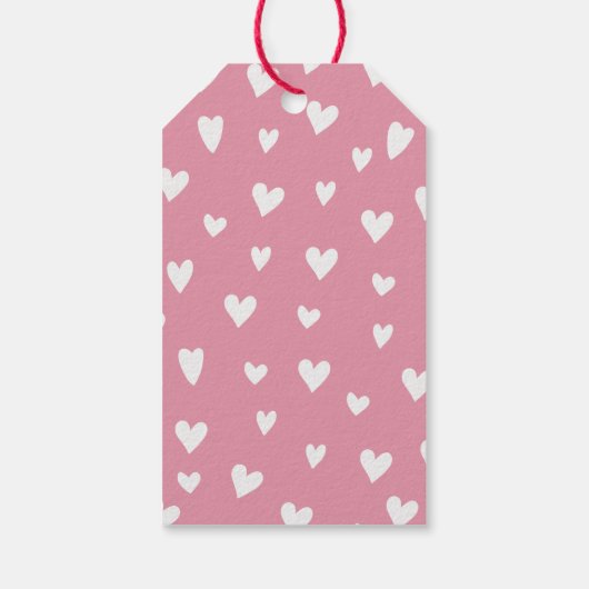 愛パーソナライズされたカラフル手紙バレンタインデー ギフトタグ (裏面)