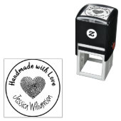 愛パーソナライズされたハートで手作り セルフインキングスタンプ (インサイチュ)